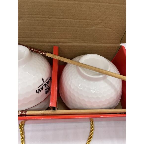 Chinese New Year Rice Bowls Set Of Four Year Of Rabbit With Chopsticks - Picture 5 of 7